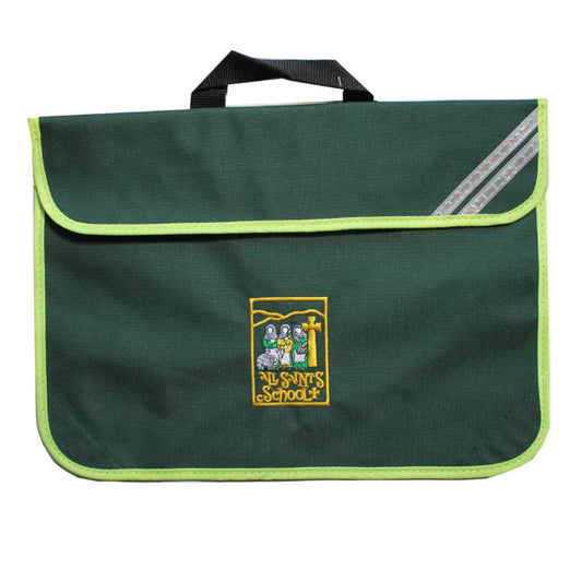 All Saint’s Richmond Bottle Green Bookbag w/Logo