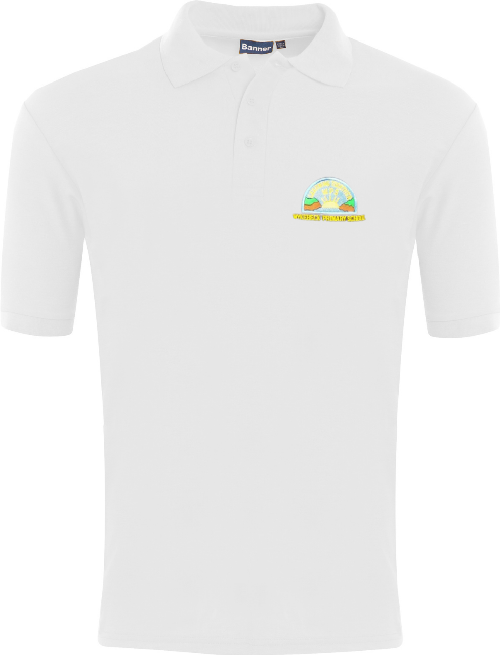 Wykebeck Primary White Polo w/Logo