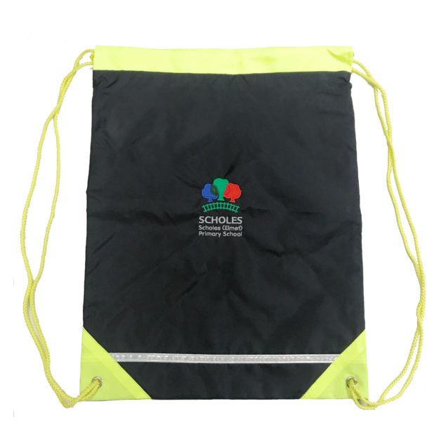 Scholes Primary Navy Hi-Vis Gym Bag w/Logo