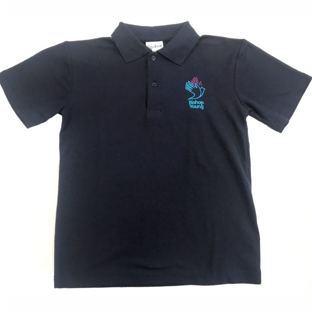 Bishop Young Navy P.E Polo w/Logo
