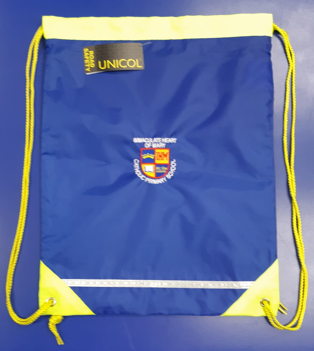 Immaculate Heart of Mary Royal Blue Gym Bag w/Logo