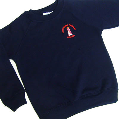 Austhorpe Navy Crew Neck Sweatshirt w/Logo