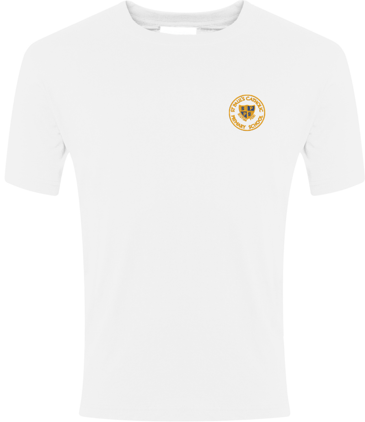 St Paul’s White P.E T-Shirt w/Logo