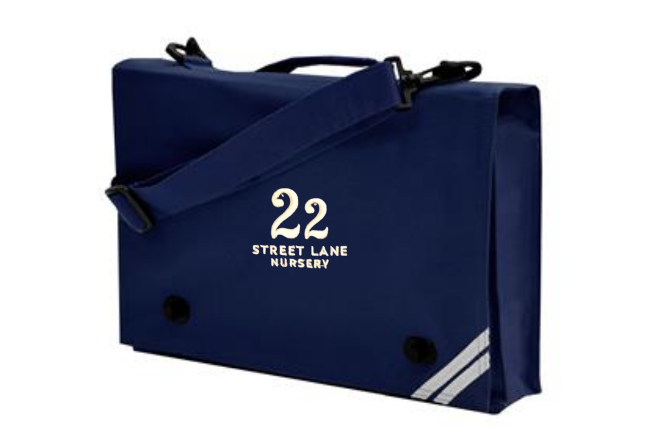 22 Street Lane Navy Document Case w/Logo