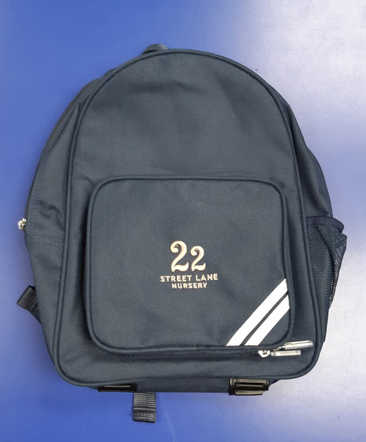 22 Street Lane Navy Backpack w/Logo