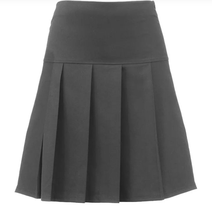 BANNER PLEATED SKIRTS -GREY