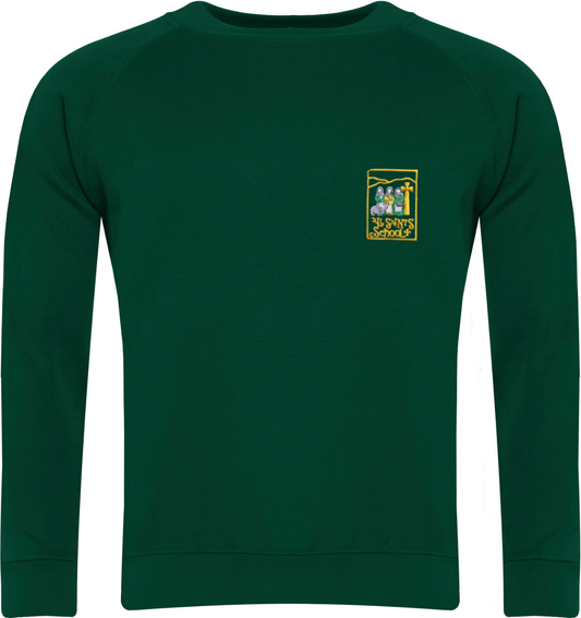 All Saint’s Richmond Bottle Green Sweatshirt w/Logo