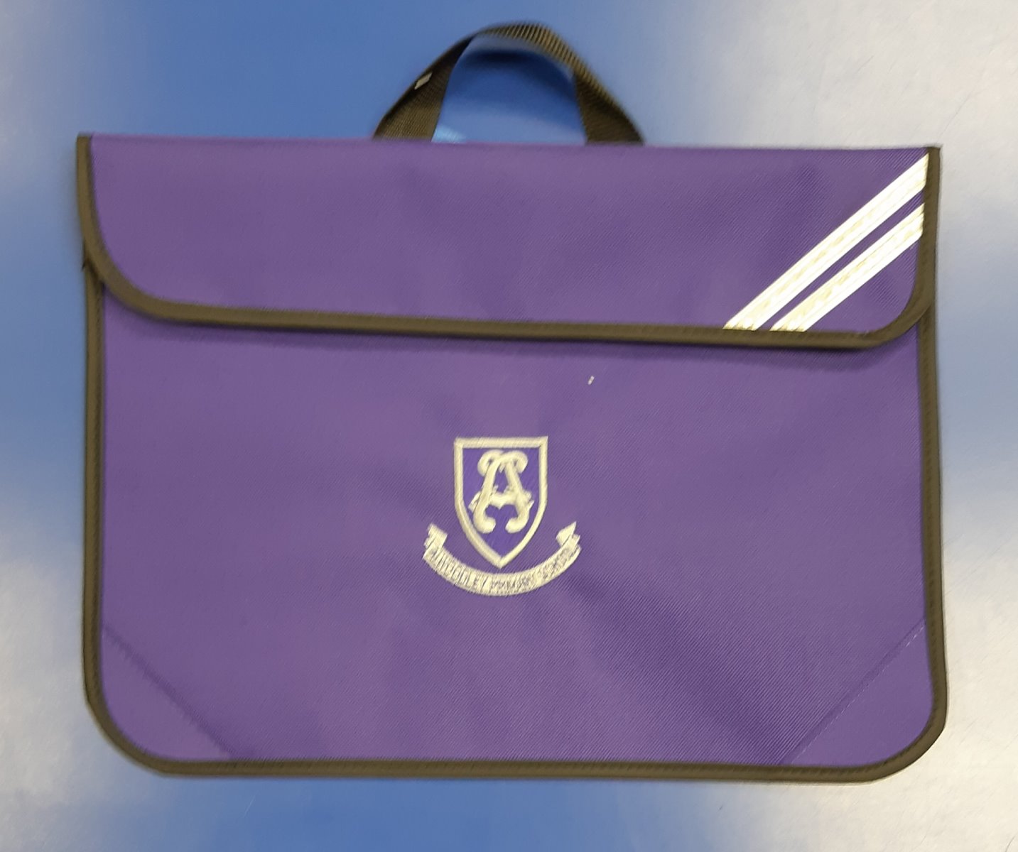 Alwoodley Purple Bookbag w/Logo