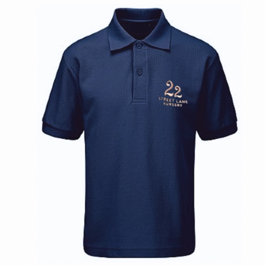 22 Street Lane Navy Polo Shirt W/Logo