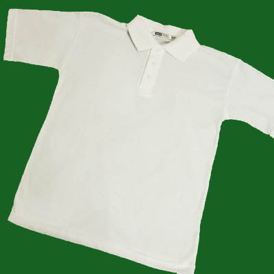 Unisex Plain White Polo Shirt