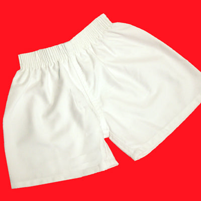 Classic White Cotton Sports Short