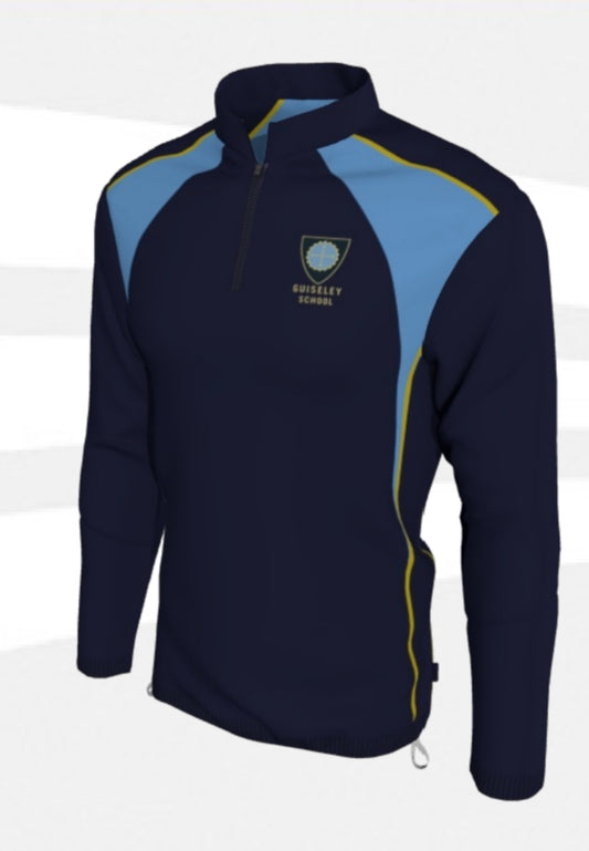 Guiseley School 1/4 Zip Outdoor Sports Top w/Logo
