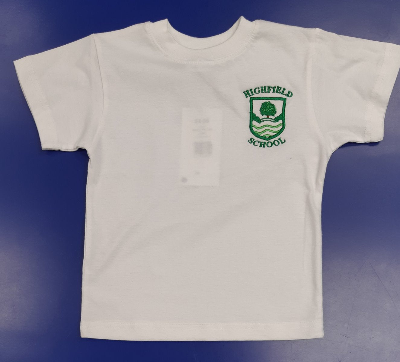 Highfield White P.E T-Shirt w/Logo