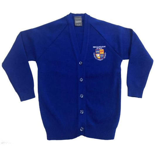 Immaculate Heart of Mary Royal Blue Knitted Cardigan