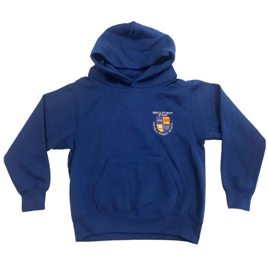 Immaculate Heart of Mary Royal Blue Hooded Sweatshirt w/Logo