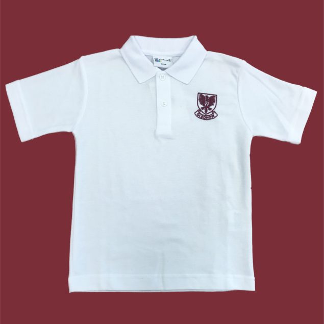 Gledhow Primary School White Polo Shirt w/Logo