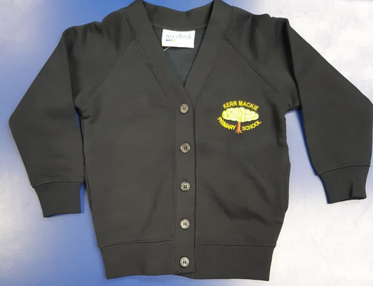 Kerr Mackie Navy Girls Cardigan w/Logo
