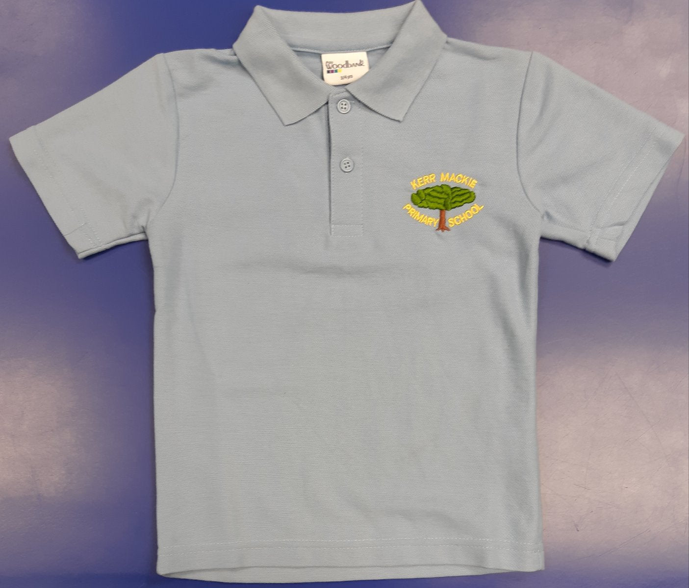 Kerr Mackie Sky Blue Polo Shirt w/Logo