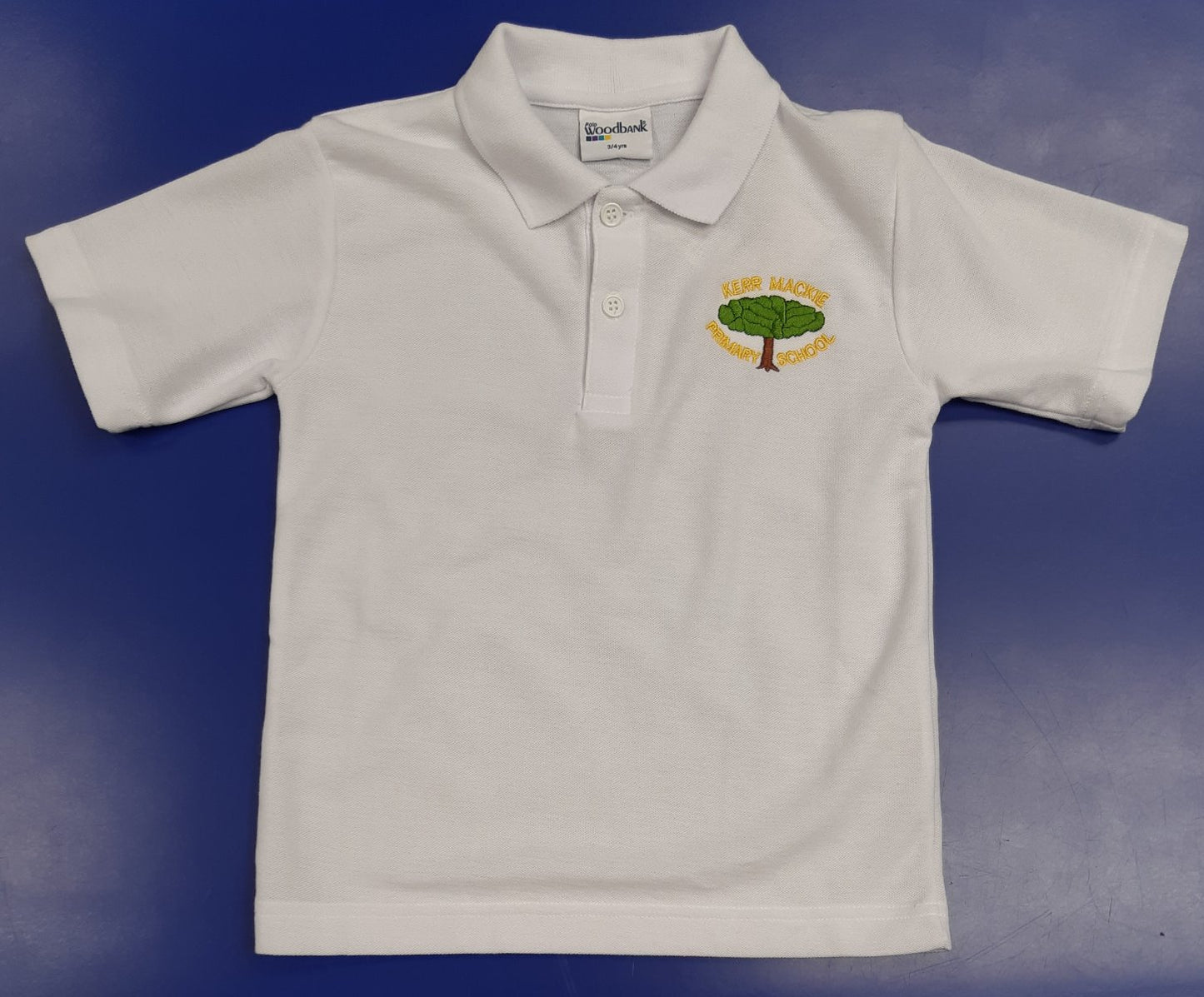 Kerr Mackie White Polo Shirt w/Logo