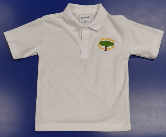 Kerr Mackie White Polo Shirt w/Logo
