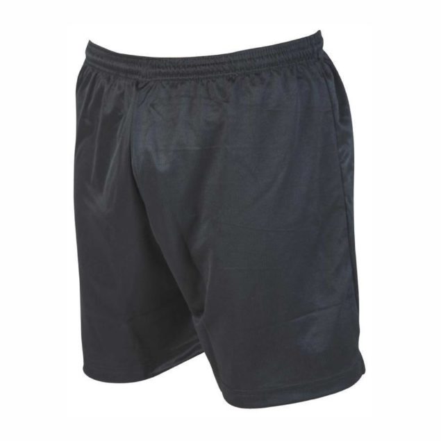 Black Micro Stripe Sports Shorts