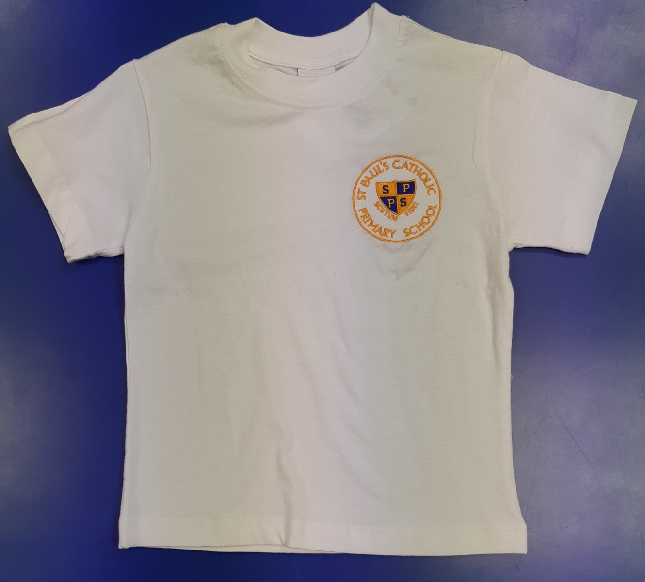 St Paul’s White P.E T-Shirt w/Logo