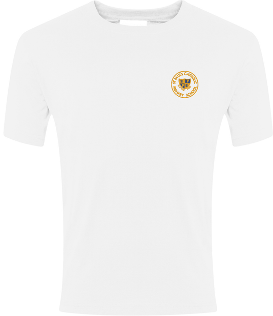 St Paul’s White P.E T-Shirt w/Logo