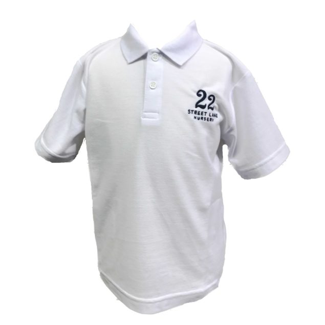 White Polo Shirt w/Logo