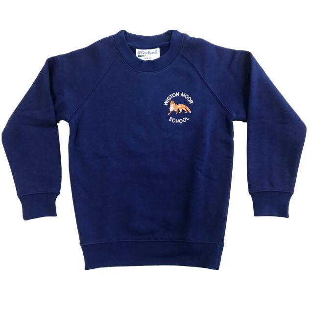 Wigton Moor Royal Blue Crew Neck Sweatshirt w/Logo